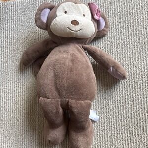 Brown Monkey COCALO BABY Plush 15" Pink Flower Stuffed Animal Toy Lovey